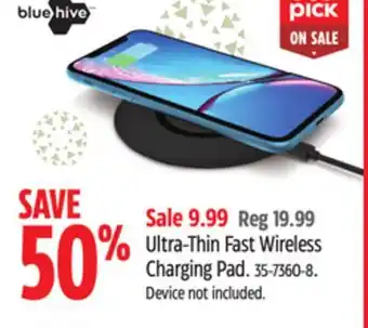 Canadian Tire Bluehive ultra-thin fast wireless charging pad offer
