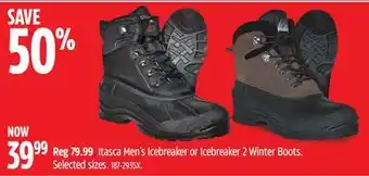 Canadian Tire Itasca itasca men's icebreaker or icebreaker 2 winter boots offer