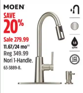 Canadian Tire Moen nori 1-handle offer