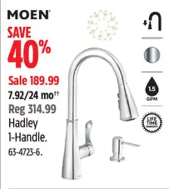 Canadian Tire Moen hadley 1-handle offer
