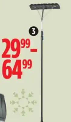 Canadian Tire Yardworks telescopic roof rake, 16ft or snowpro snow scoops offer