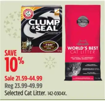 Canadian Tire World's best cat litter selected cat litter offer