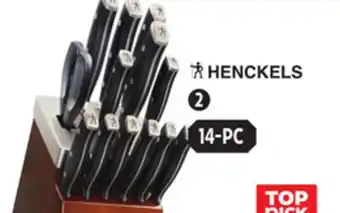 Canadian Tire Henckels self-sharpening knife block set offer