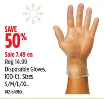 Canadian Tire Disposable gloves, 100-ct offer
