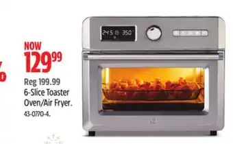 Canadian Tire Vida by paderno 6-slice toaster oven/air fryer offer
