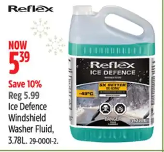 Canadian Tire Reflex ice defence windshield washer fluid, 3.78l offer