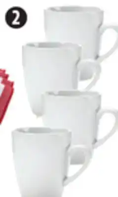 Canadian Tire Master chef 4-pc white mug set offer