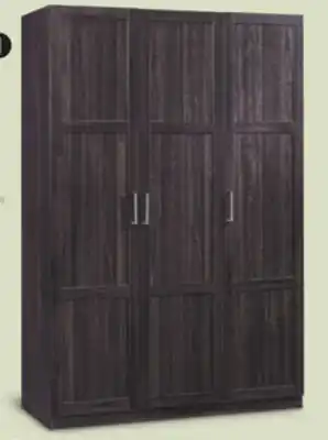 Canadian Tire Sauder 3-door wardrobe, cinnamon offer