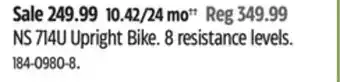 Canadian Tire Marcy ns 714u upright bike offer