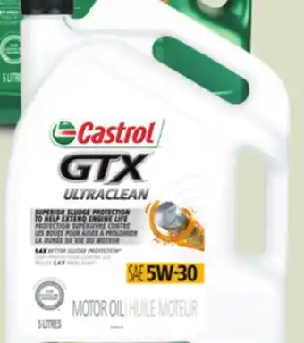 Canadian Tire Castrol gtx conventional motor oil offer