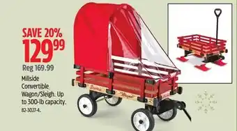 Canadian Tire Millside convertible wagon/sleigh offer