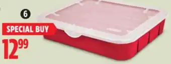Canadian Tire Sterilite christmas ornament storage box offer
