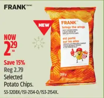 Canadian Tire Frank selected potato chips offer