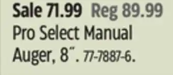 Canadian Tire Rapala pro select manual auger, 8 offer