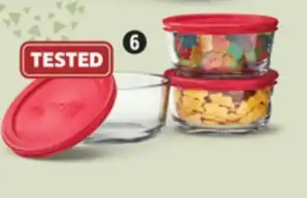 Canadian Tire Anchor hocking 6-pc x 2-cup glass containers offer