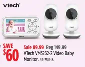 Canadian Tire Vtech vm3252-2 video baby monitor offer