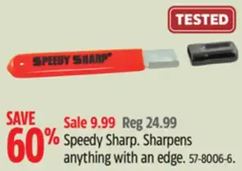 Canadian Tire Speedy sharp.sharpens anything with an edge offer