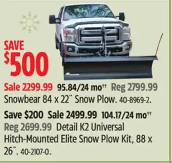Canadian Tire Snowbear 84 x 22˝ snow plow offer