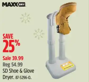 Canadian Tire Maxxdry sd shoe & glove dryer offer