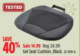 Canadian Tire Autotrends gel seat cushion, black offer