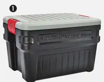 Canadian Tire Rubbermaid action packer 90.8l offer