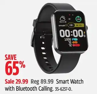 Canadian Tire Smart watch with bluetooth calling offer