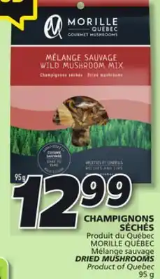 IGA Morille québec dried mushrooms offer