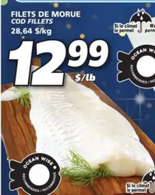 IGA Cod fillets offer