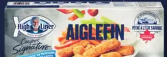 IGA High liner frozen breaded fish fillets offer