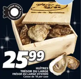 IGA Trésor du large oysters offer