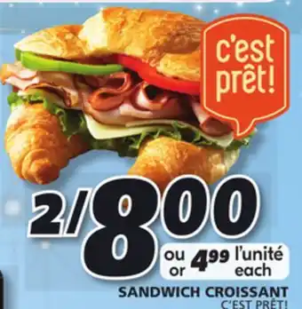 IGA C'est prêt! crescent sandwich offer