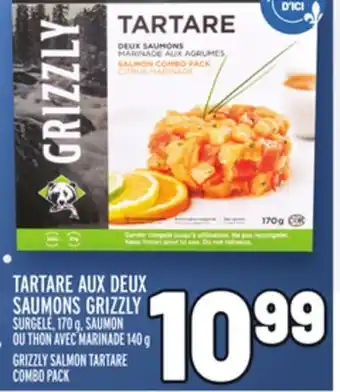 Metro Tartare aux deux saumons grizzly | grizzly salmon tartare combo pack offer