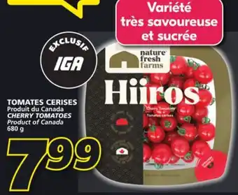 IGA Cherry tomatoes offer