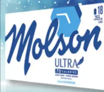 IGA Molson ultra beer offer
