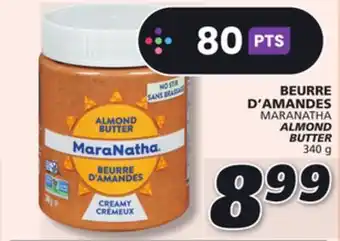 IGA Maranatha almond butter offer