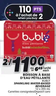 IGA Bubly sparkling water-based beverage offer