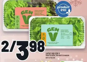 Metro Laitue duo gen v | gen v lettuce duo offer