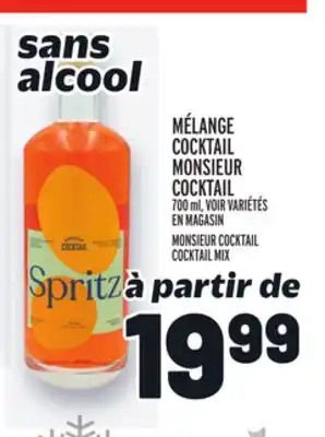 Metro Mélange cocktail monsieur cocktail | monsieur cocktail cocktail mix offer