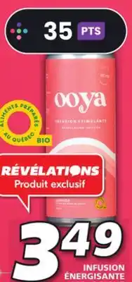 IGA Ooya organic energy infusion offer