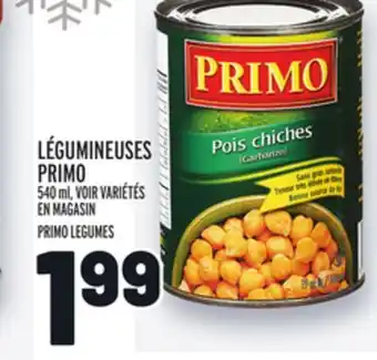 Metro Légumineuses primo | primo legumes offer