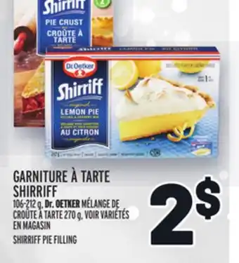 Metro Garniture à tarte shirriff dr. oetker | dr. oetker shirriff pie filling offer