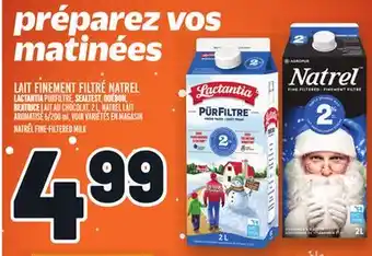 Metro Lait finement filtré natrel | natrel fine-filtered milk offer