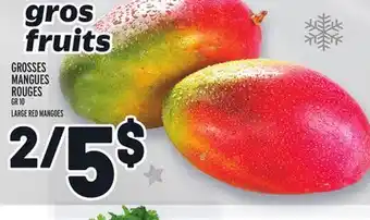 Metro Grosses mangues rouges | large red mangoes offer