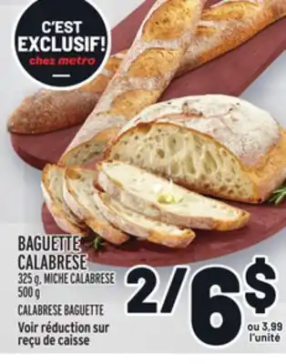 Metro Baguette calabrese | calabrese baguette offer