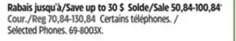 Canadian Tire Selected panasonic phones offer