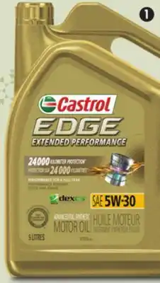 Canadian Tire Castrol edge extended performance synthetic motor oil offer