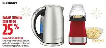 Canadian Tire Cuisinart selected countertop appliances offer