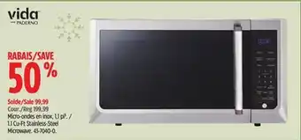 Canadian Tire Vida by paderno 1.1 cu-ft stainless-steel microwave offer
