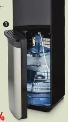 Canadian Tire Bottom-load water cooler, black and stainless steel offer