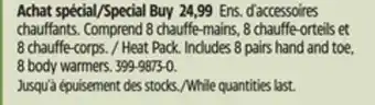 Canadian Tire Grabber heat pack offer